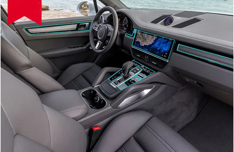 Прозрачная защитная пленка lsrtw2017 для салона автомобиля из ТПУ с защитой от