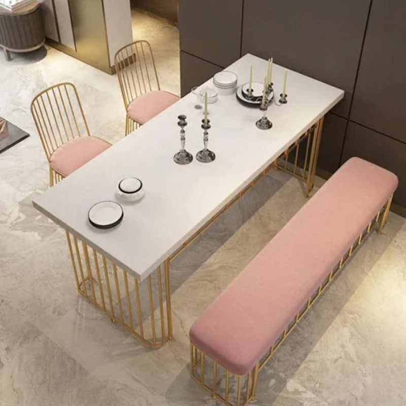 Европейский железный стол из цельной древесины золотой журнальный столик для