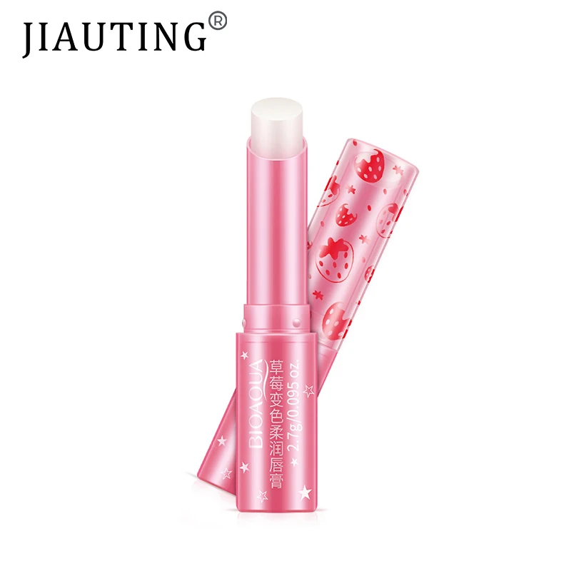

JIAUTING 2.7g Matte Lipstick Strawberry Color Changing Lipstick Lip Moisturizer Long Lasting Lip Makeup Women's Fashion Lip Care