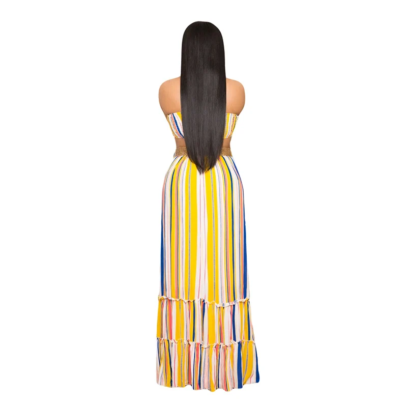 Модное Длинное платье без бретелек с открытой спиной и открытыми плечами |