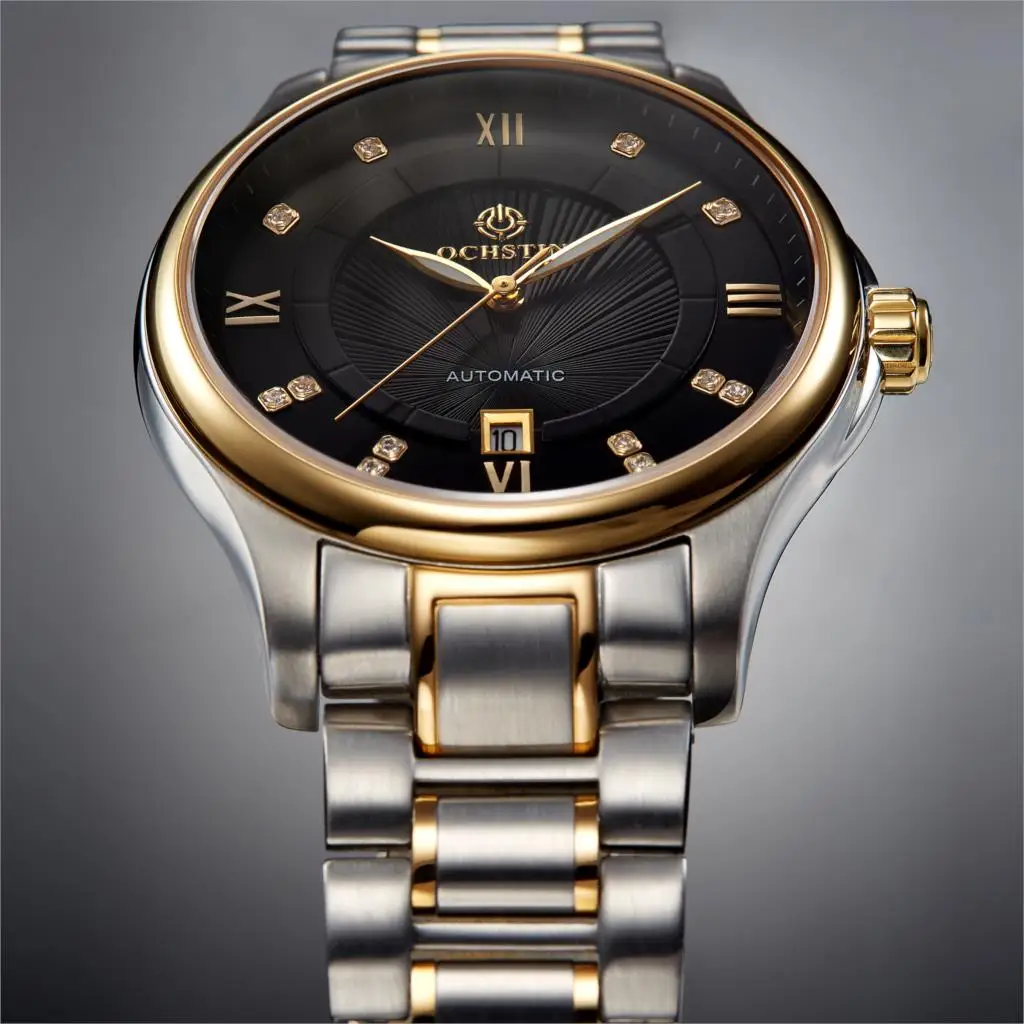 OCHSTIN автоматические механические часы мужские водонепроницаемые из нержавеющей