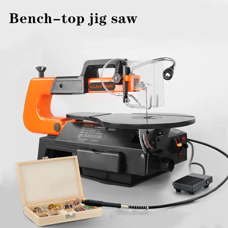 Станок для изготовления изделий из дерева с настольным проводом для пильных, строгальных и резцовых работ.