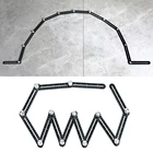 Локатор отверстий для плитки, регулируемый инструмент, измерительная линейка для каменного стекла, фиксированный угол, универсальный угловой шаблон, 12 слайдовсложения