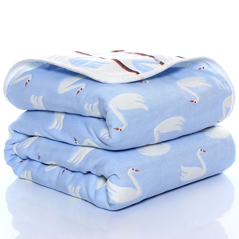 Baby Cotton Blanket Six-layer Gauze Children's Bath Towel Newborn Thin Quilt Infant Summer | Мать и ребенок