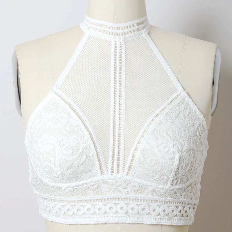 

Wholesale 6pcs Perpack 2S2M2L YL-5502 Leto Intimates High Neck Mesh Choker Bra