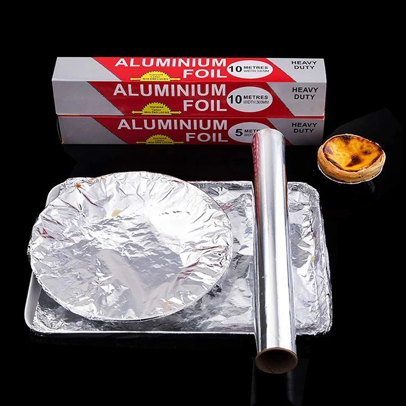 

5/10 Meters Baking Tin Foil Barbecue Aluminum Foil Paper Packaging Used For Grill Paper Roll Grilling Cooking
