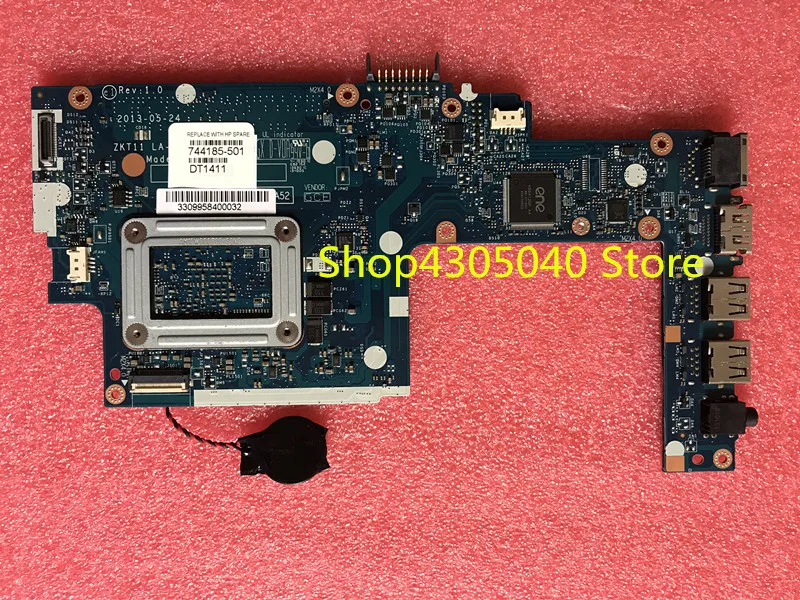for HP 11-E laptop motherboard 744185-001 744185-501 744185-601 100% functions LA-A521P AMD A4-1250 | Компьютеры и офис