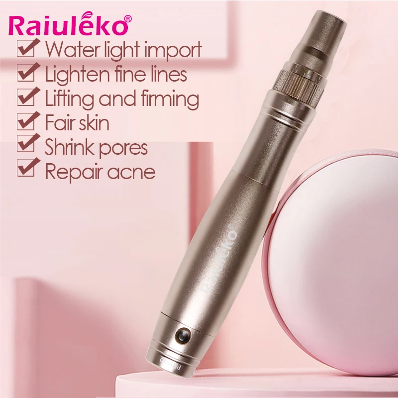 MYM Microneedling Ручка Электрический микро винт иглы картридж крошечные беспроводной