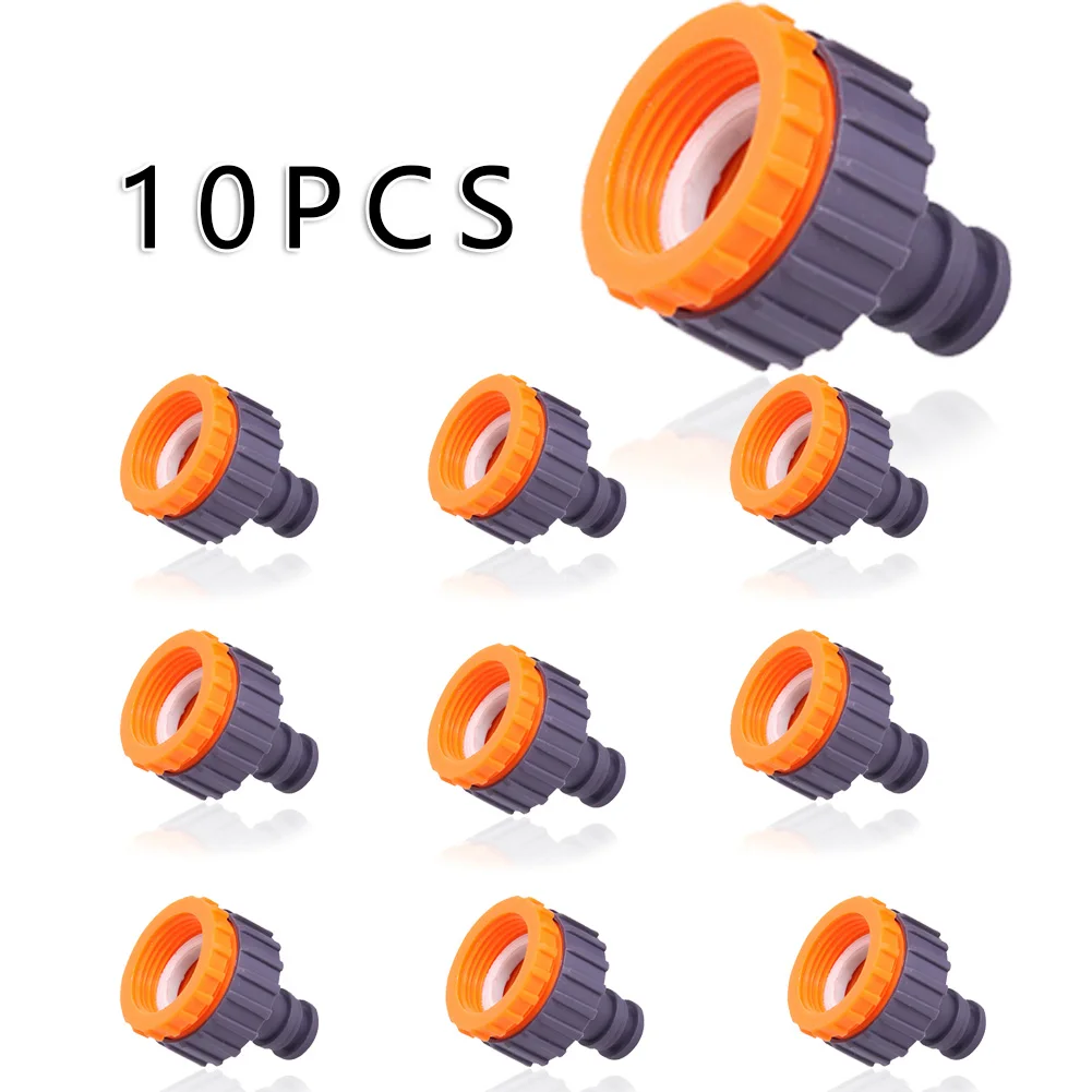 

10Pcs Hose Adaptor 1/2" 3/4" Screw Connector Garden Watering Applications