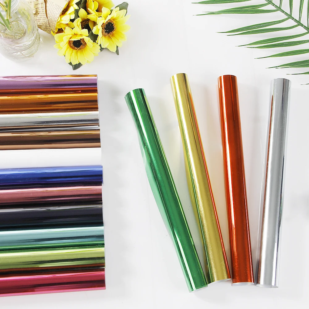 

SUNICE Metallic Heat Press Vinyl Heat Transfer Vinyl T-shirt Hat Sweater Self DIY Iron on Vinyl Factory Price Roll Multi-size