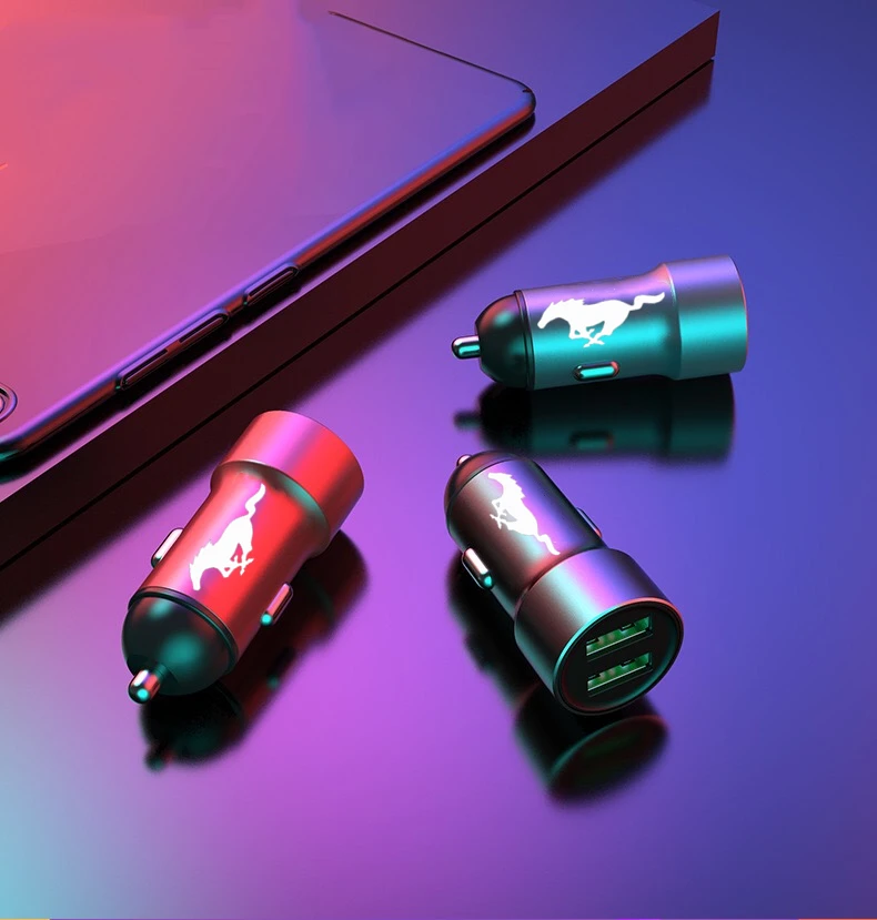 Автомобильный двойной USB универсальный Зарядное устройство быстрой зарядки 3.4A в