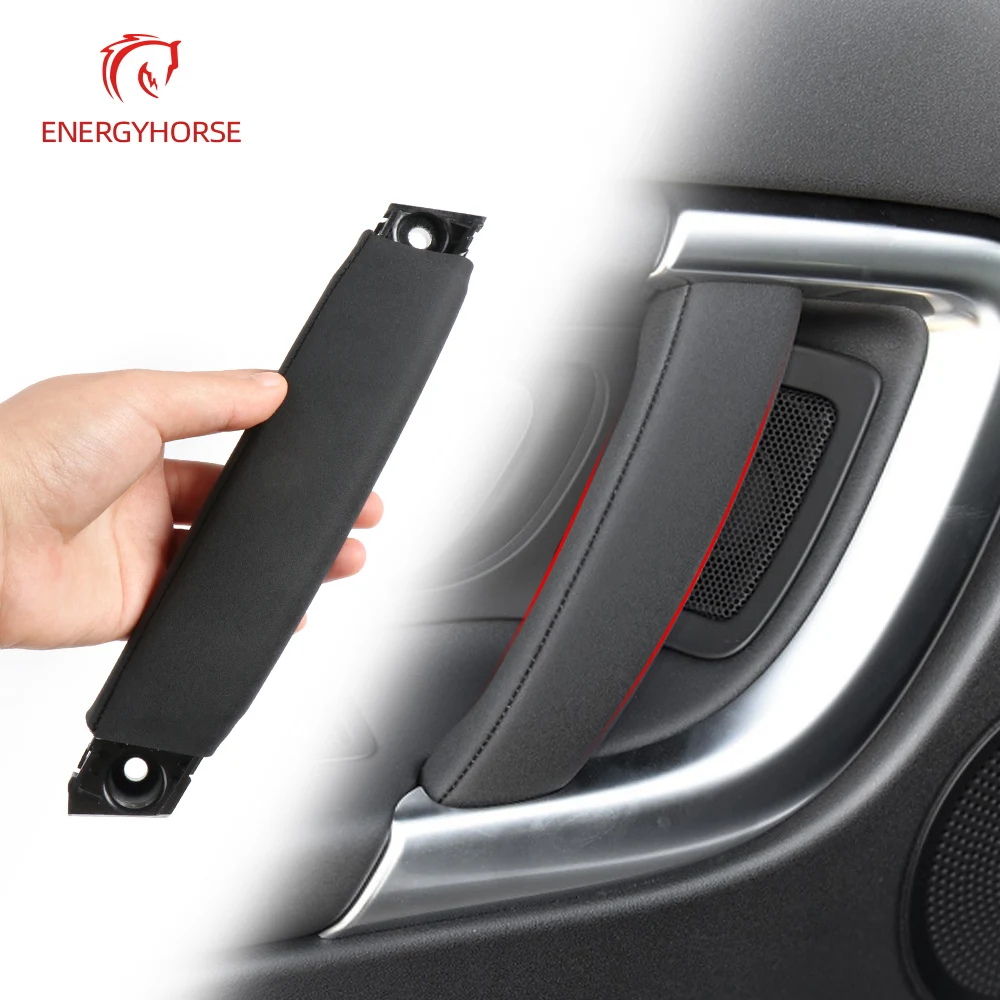 

Car Inner Door Panel Handle Pull Interior Door Leather Pull Handle Replacement for Land Rover Discovery 2015-2019 LR076161