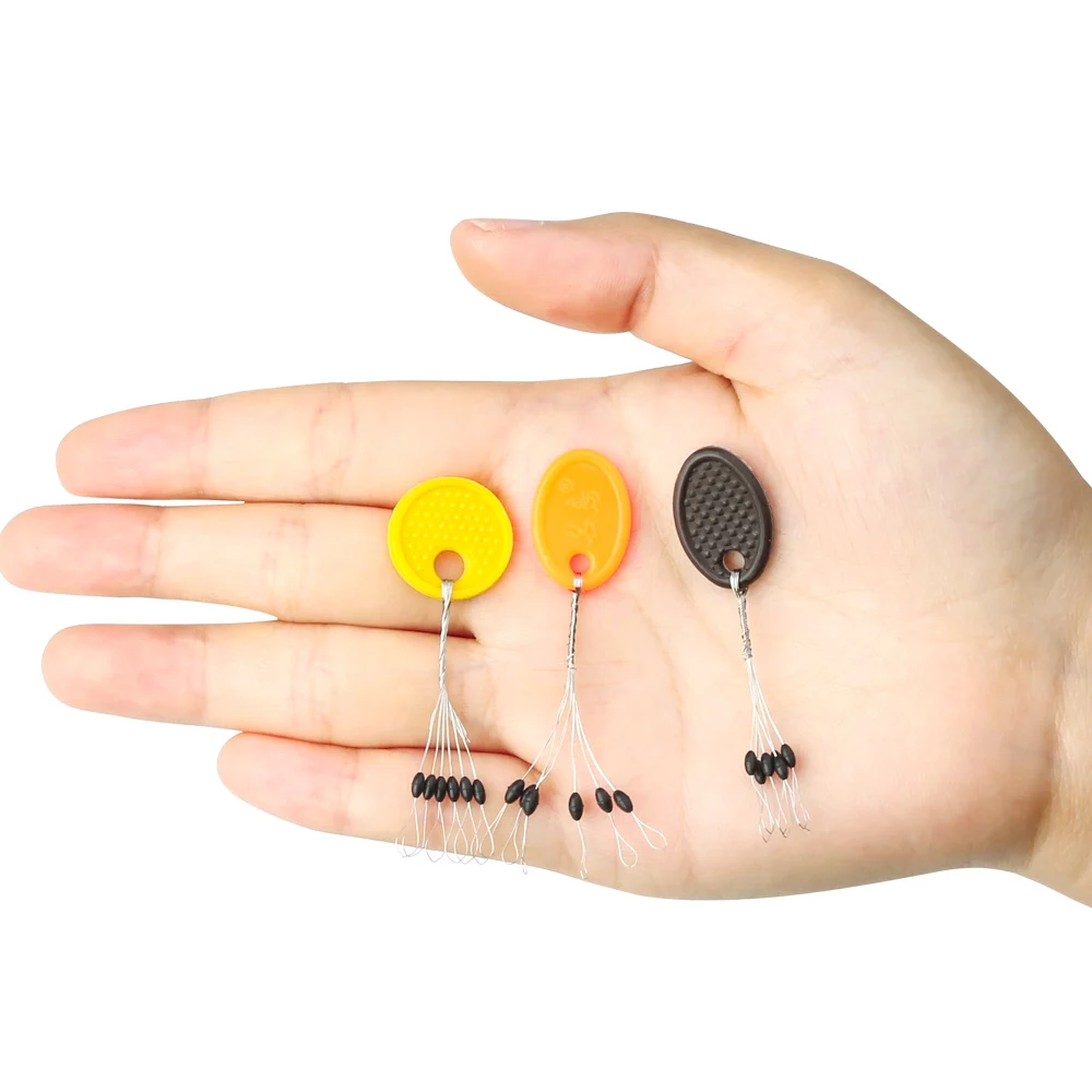 10 шт./лот поплавок для рыбалки случайных цветов резиновая овальная пробка