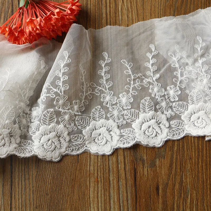 Новинка 1 ярдов/Lot13CM Высококачественная кружевная вышивка сетка из кружевной