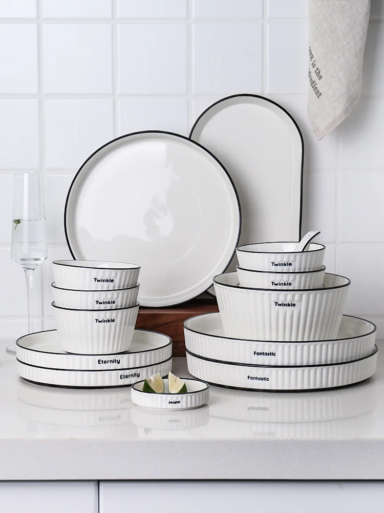 Керамическая посуда в скандинавском стиле креативная Личная Бытовая миска для