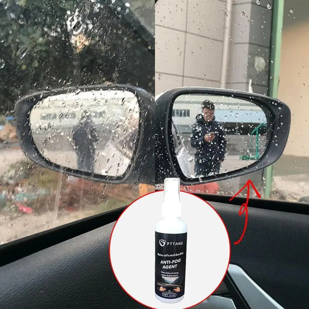 

100ML Auto Anti-fog Agent Car Glass Hydrophobic Antifogging Glasses Helmet Defogging Spray Agent Automotive Coating T9P8