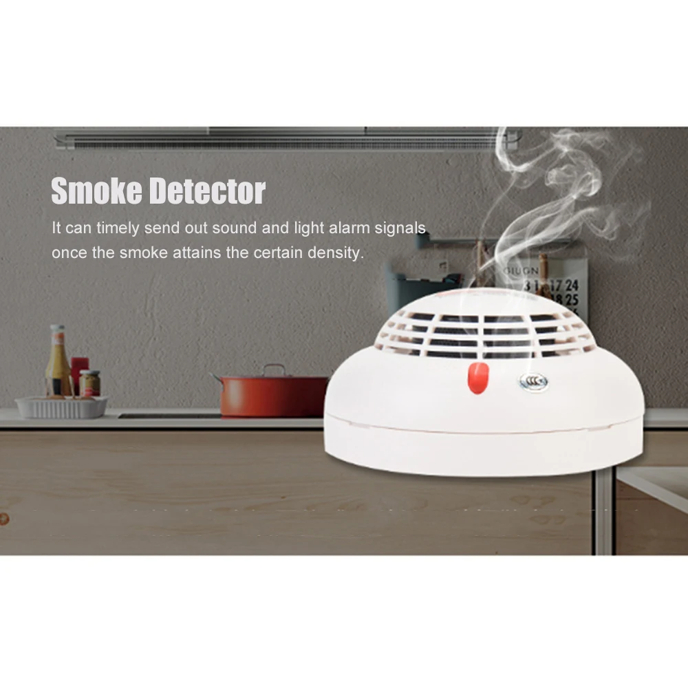 Детектор дыма без проводов 433 МГц интеллектуальный датчик Пожарной Сигнализации