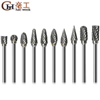 18 tungsten carbide 3x6mm drill bits rotary burrs metal diamond grinding woodworking milling cutters for drill bits