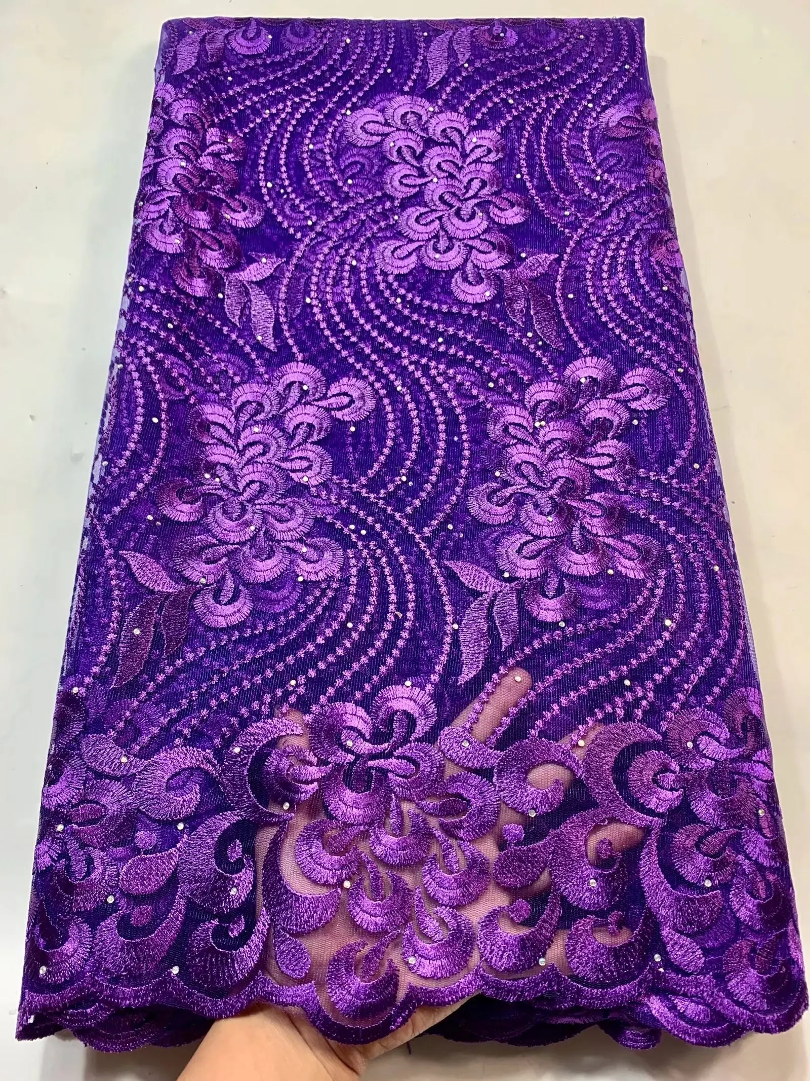 

Французское Сетчатое кружево для женщин, вечернее платье, африканская Тюлевая кружевная ткань с камнями