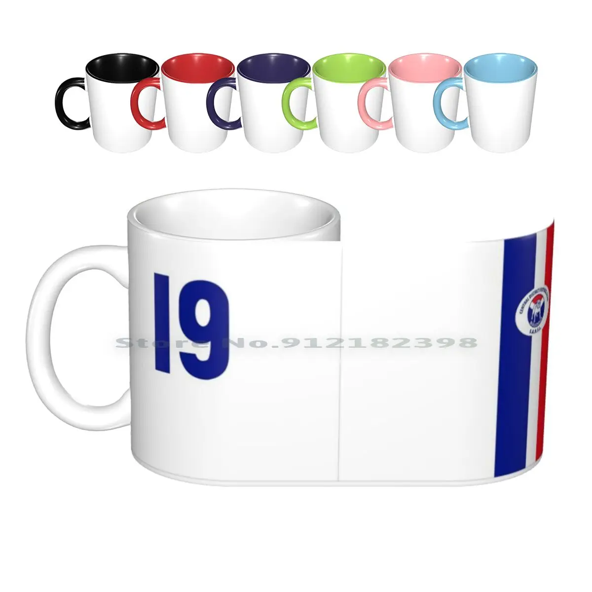 

1980s Central District Footy Jumper Ceramic Mugs Coffee Cups Milk Tea Mug South Australia Central District Jumper Coffee