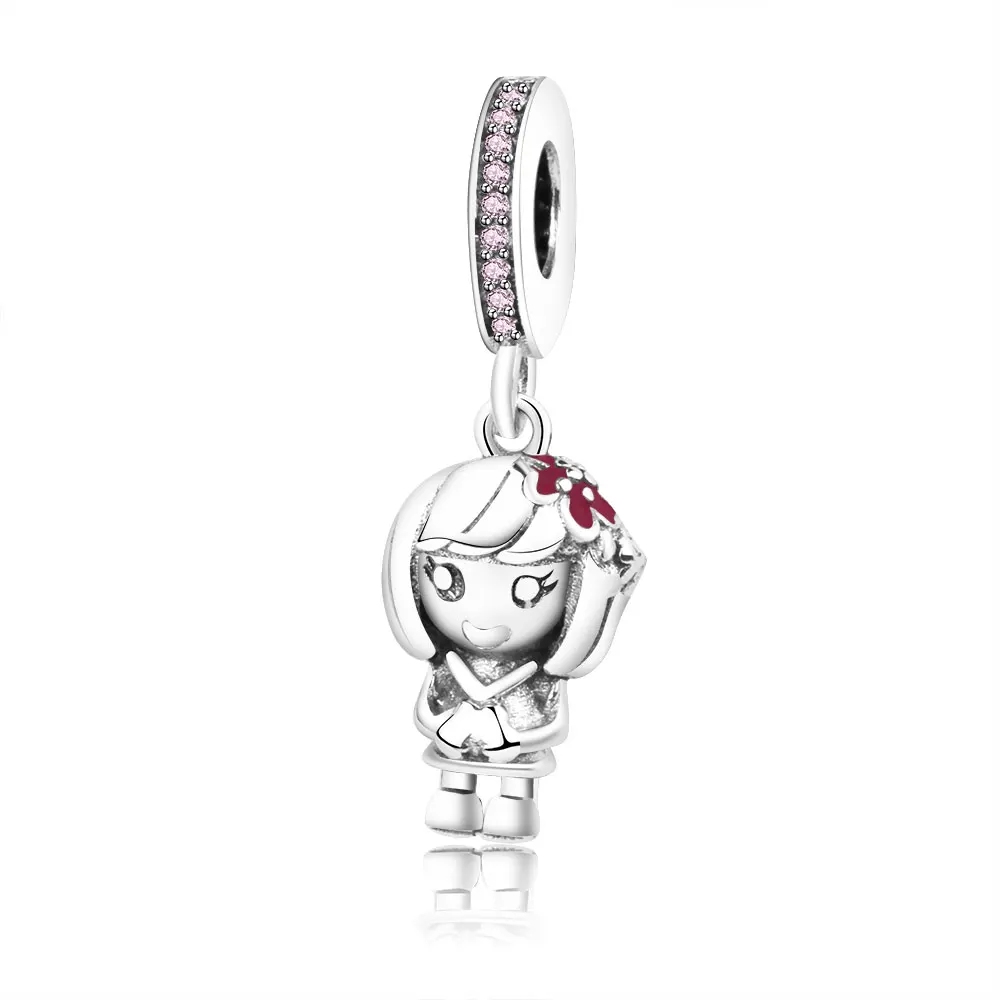 

Женский браслет из серебра 2019 пробы, с подвесками