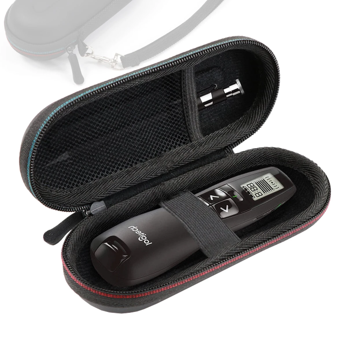 Hard EVA Case for Logitech R400 Wireless Presentation Remote R500 R800 Red Laser Pointer Travel Carry Storage Bag | Электроника