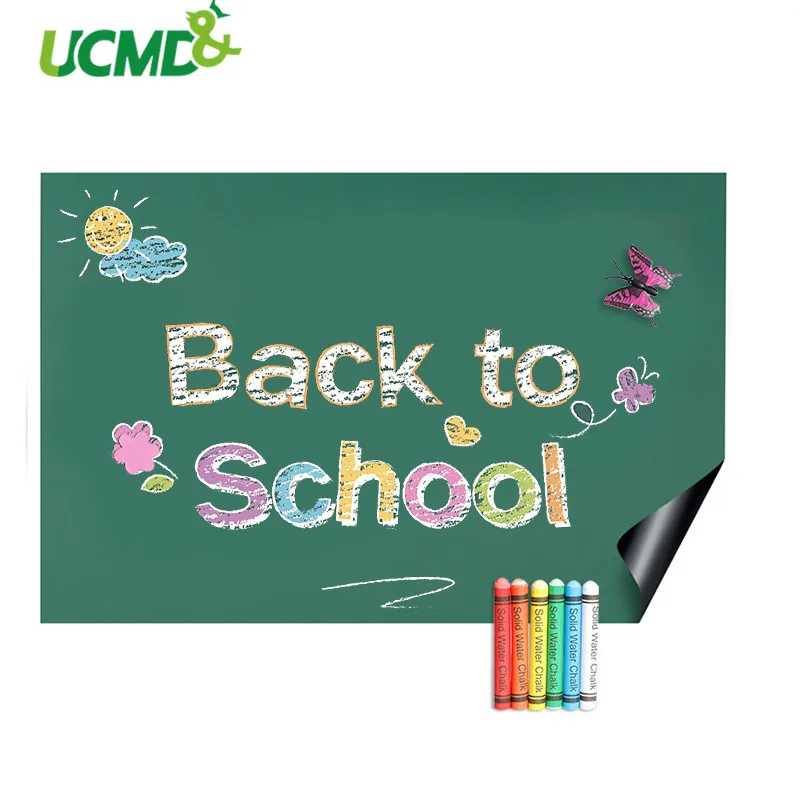 120x50 см самоклеющаяся Магнитная меловая доска наклейка зеленый цвет для детской