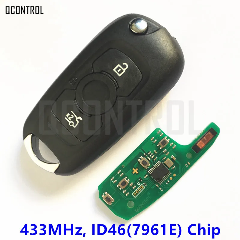 QCONTROL Автомобильный Дистанционный ключ для Opel/Vauxhall Astra K 2015 + 433 МГц 7961E чип|Ключ от