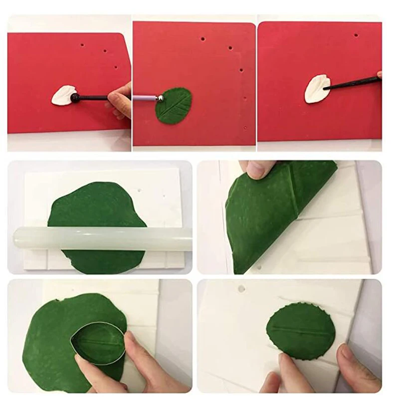 Набор инструментов из полимерной глины резак нержавеющей стали лепестки листьев