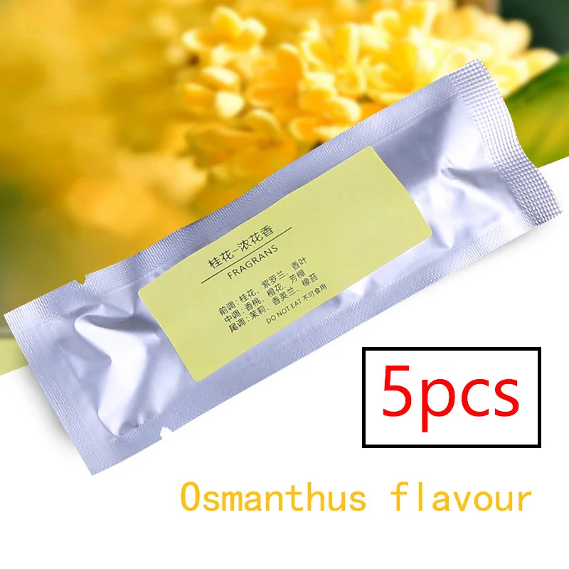 Osmanthus favour 5 шт. освежитель воздуха в автомобиль клип запах твердый парфюм диффузный держатель ароматизатора Ароматизатор для автомобиля - Название цвета: Osmanthus favour