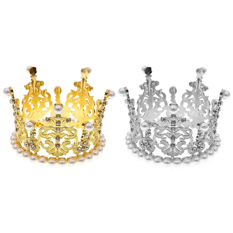 

Shiny Rhinestone Crown Newborn Photography Props Baby Party Photoshoot Headwear