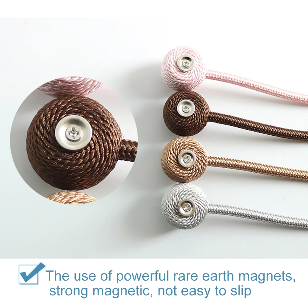 2 шт. жемчужные магнитные шариковые занавески простые завязки зажимы аксессуары