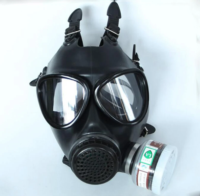Newly painted spray military Soviet army chemical gas mask with filter silicone 40mm | Красота и здоровье