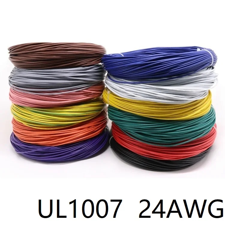 Изолированный электропровод из ПВХ UL1007 24AWG внешний диаметр 1 4 мм медный