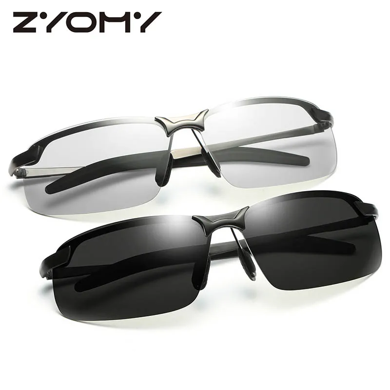 

Q Large Frame Fashion Sunglasses Unisex Brand Designer Glasses Polarized Photochromic Goggles Personal Eyewear UV400 темные очки