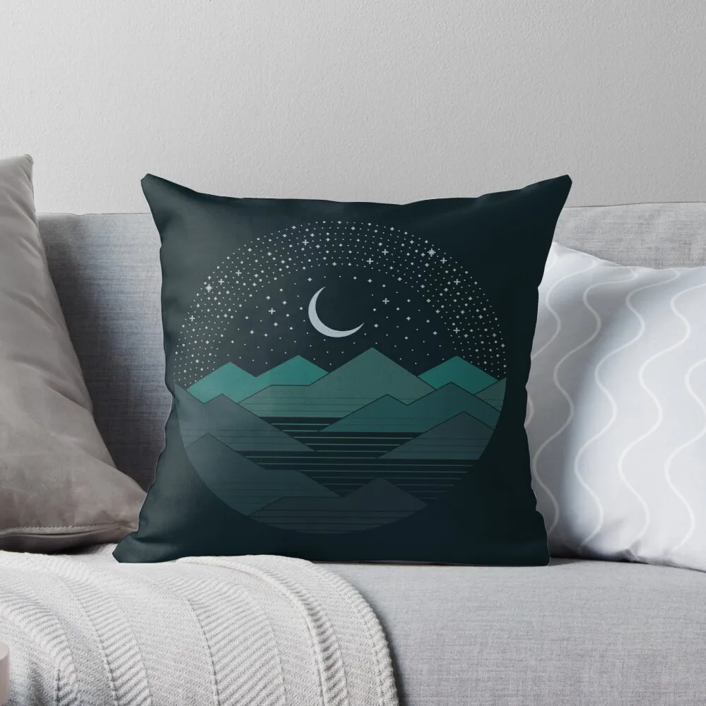 

Between The Mountains And The Stars Throw Pillow Pillow Case Polyester Home Decora Pillowcases Throw Pillow Case