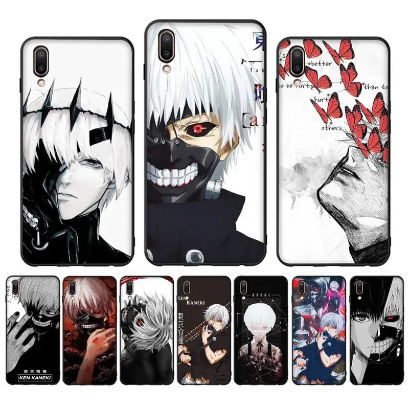 

Tokyo Ghoul Anime Phone Case Case For Oppo Reno Realme C3 6Pro Cover For vivo Y91C Y17 Y19 Funda Capa