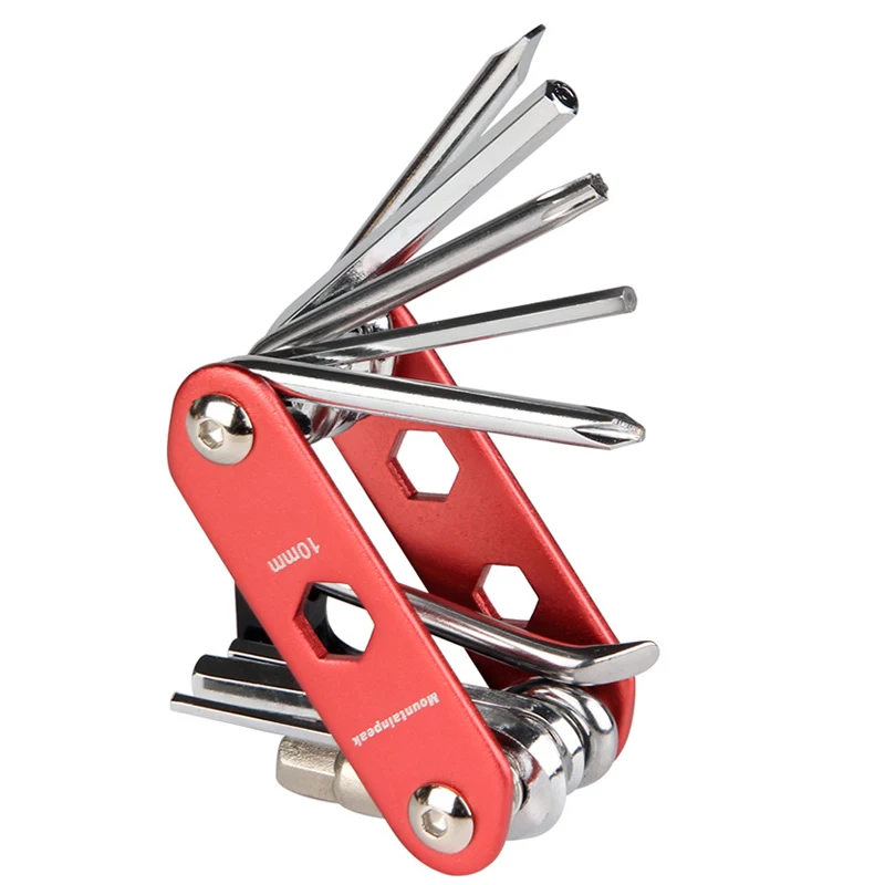 Инструмент для ремонта велосипеда набор 14 в 1 Многофункциональный инструментов