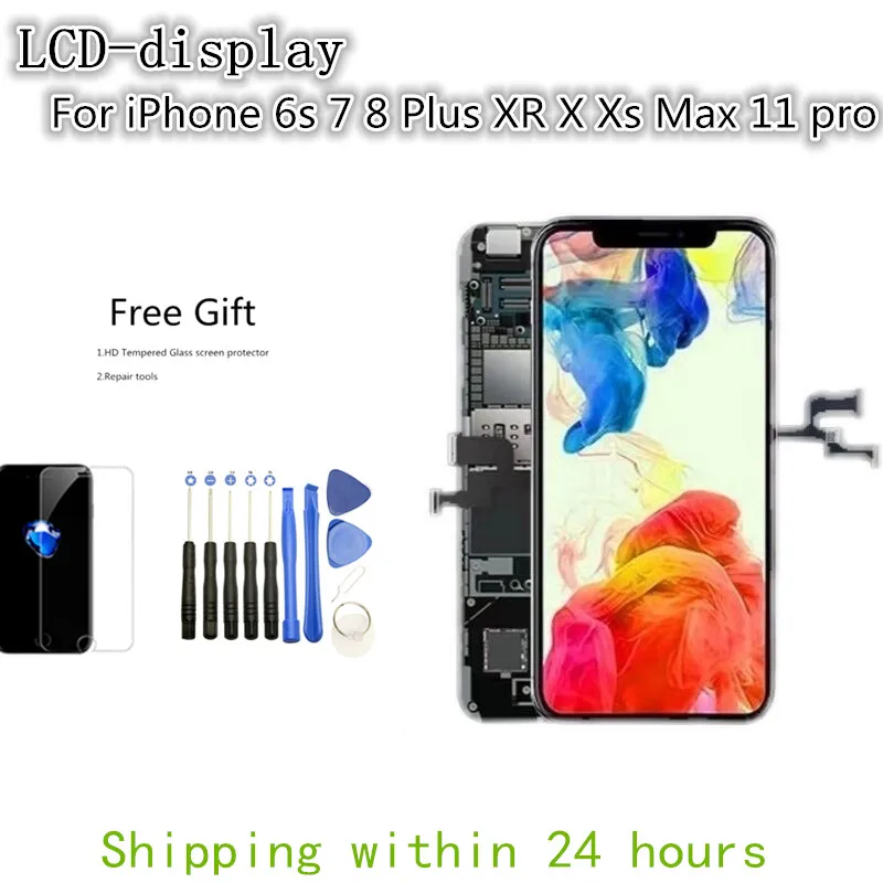 ЖК-дисплей для iPhone Xr/X/11 Pro/Xs Max/12Pro/6/6s/7/8 Plus сменный сенсорный 3D-экран SE2020 модуль