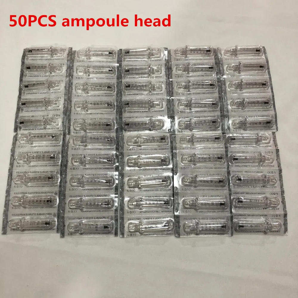 50pcs 0.3ML head 0,3 мл Гиалуроновая кислота ручка распылитель гиалуроновая инъекция пистолет удаление морщин против старения лифтинг губ Высокого Давления Шприц иглы - Номер модели: 50pcs 0.3ML head