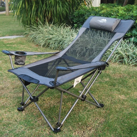 저렴한 휴대용 야외 접이식 의자 리클라이닝 의자 야외 캠핑 접이식 낚시 의자 배우자 낮잠 접이식 침대 의자
