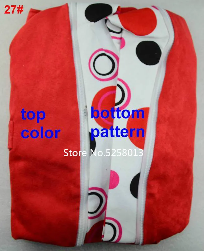 Удобные детские кресла мешки в горошек с красным рисунком Детская сумка мешок