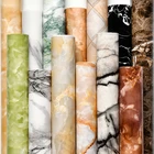 Мраморные водонепроницаемые клейкие стикеры для обновления кухни и ванной, ПВХ обои, палочка для умывальника, палочка для обновления мебели