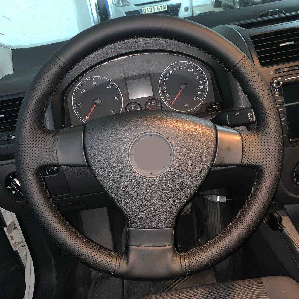 Чехол рулевого колеса автомобиля нескользящей подошве Цвета: черный