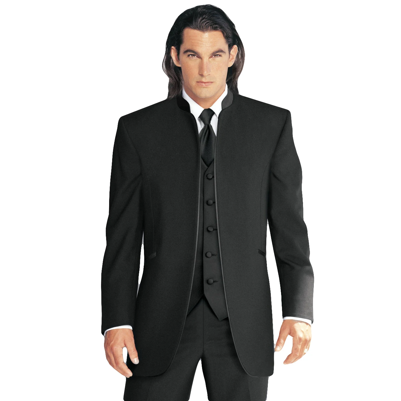 

Classic Tailor Made Black Wedding Suits For Men Groom Suit Three Piece Mens Suits 2021 Slim Fit Groomsmen Terno Masculino