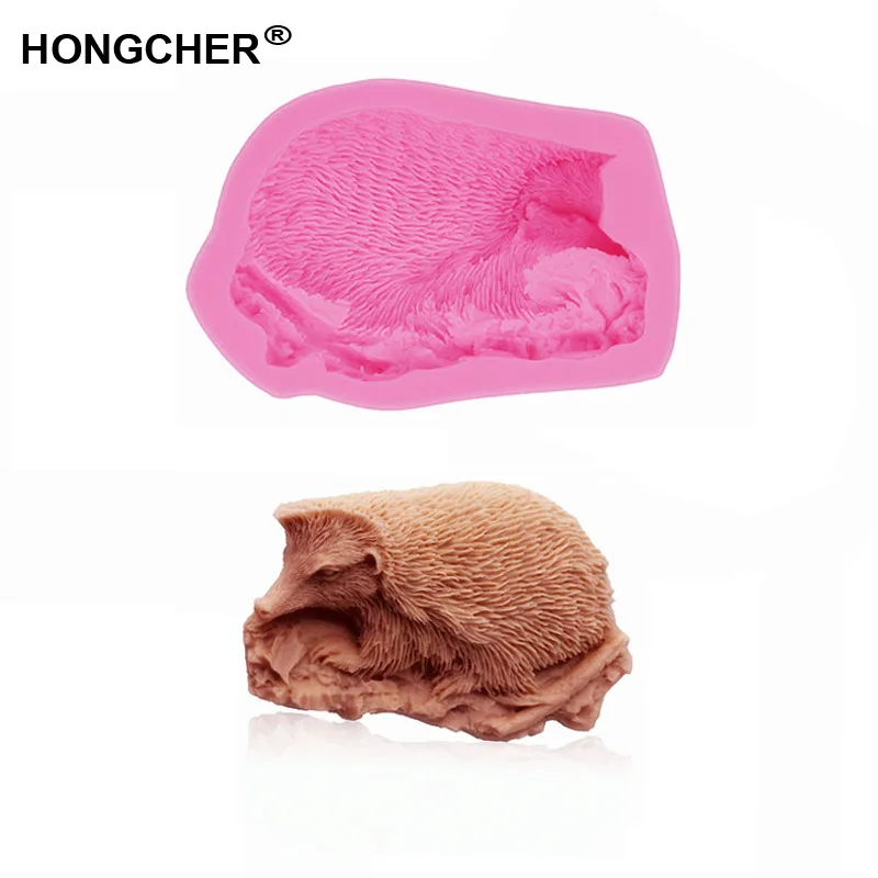 3D Трехмерная новая силиконовая форма для конфет шоколада ежей тортов