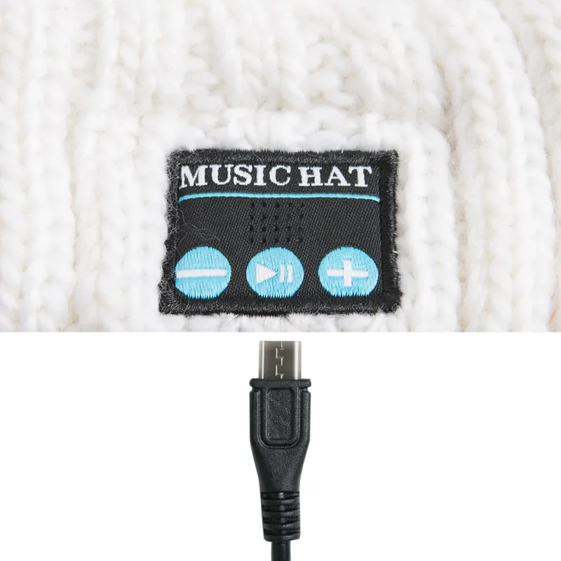 Наушники Bluetooth Beanie для мужчин и женщин, музыкальная шапка, супер длинные Игровые наушники с микрофоном, акриловый материал