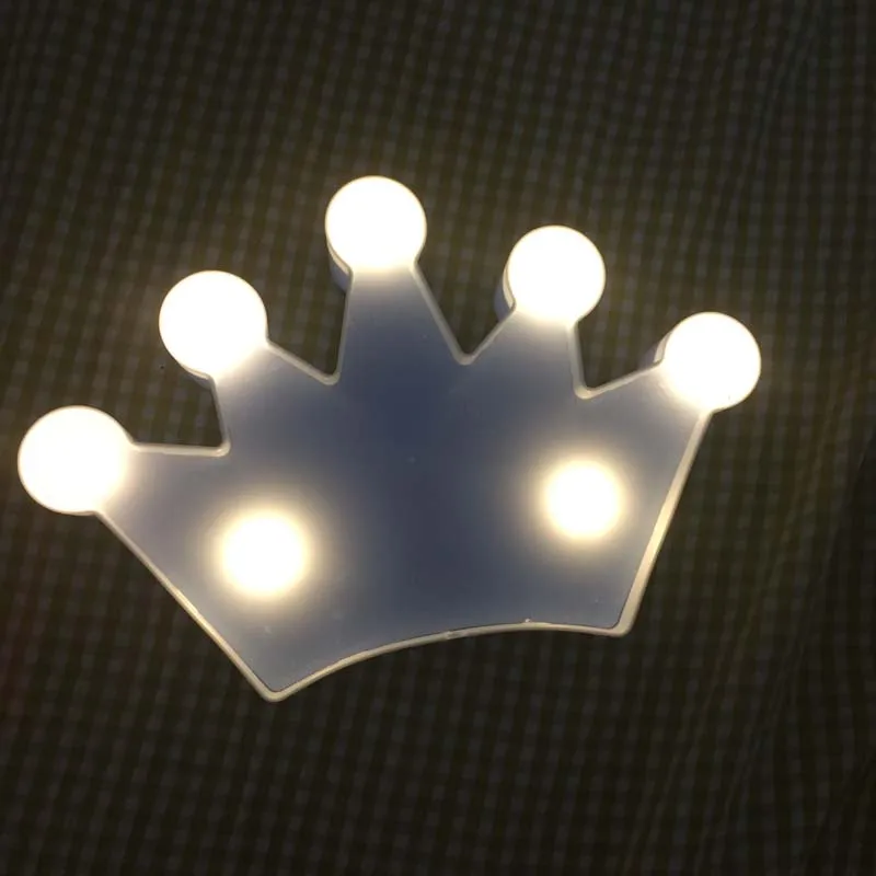 3D Корона светодиодный Ночной светильник прикроватная лампа Светодиодная