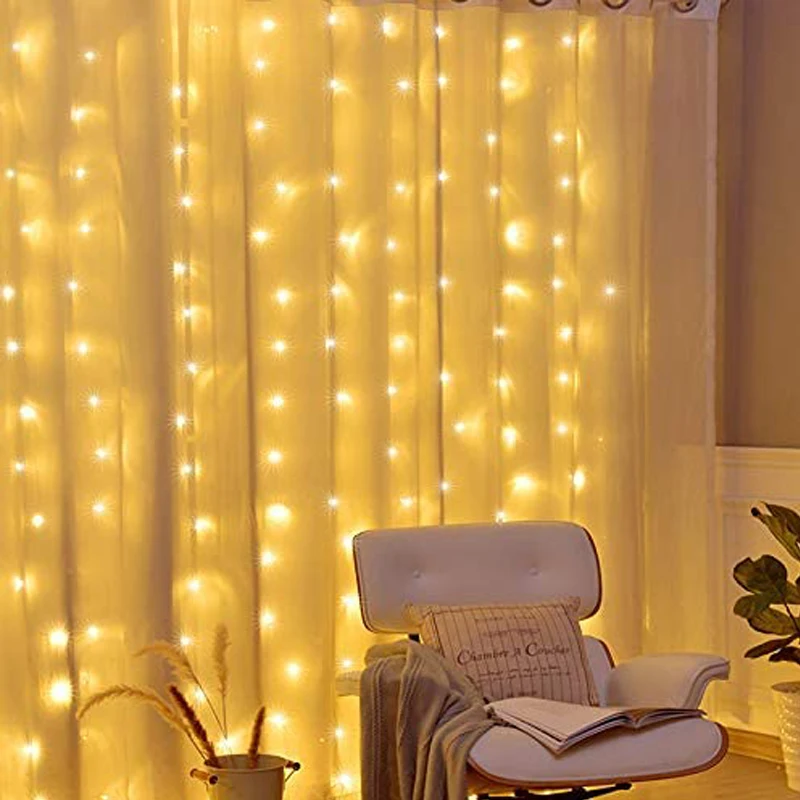 СВЕТОДИОДНАЯ Гирлянда-занавеска 3 м | Лампы и освещение