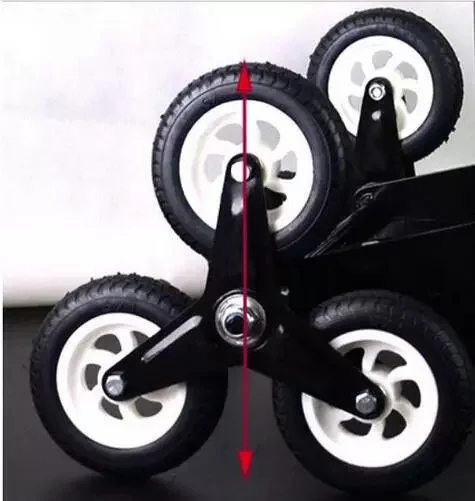 

Tripod rubber wheel Mute wheel Baggage Cart wheel for 6 Wheel Foldable Stair Climbing Cart